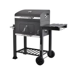 MaxxGarden Barbecue au Charbon - Barbecue de Bois - BBQ - Grill - Transportable - 118 cm - Noir